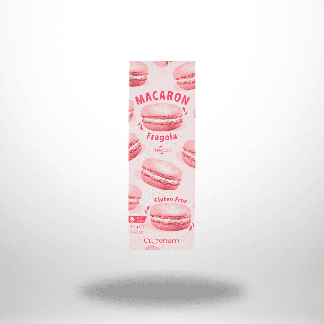 Cuorenero Macaron Erdbeere (3 Stück)