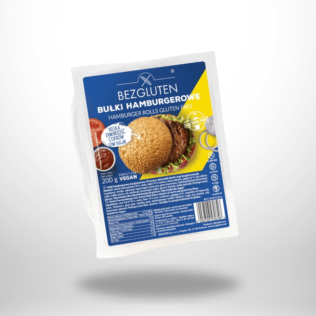BezGluten glutenfreie Hamburger Brötchen 200g