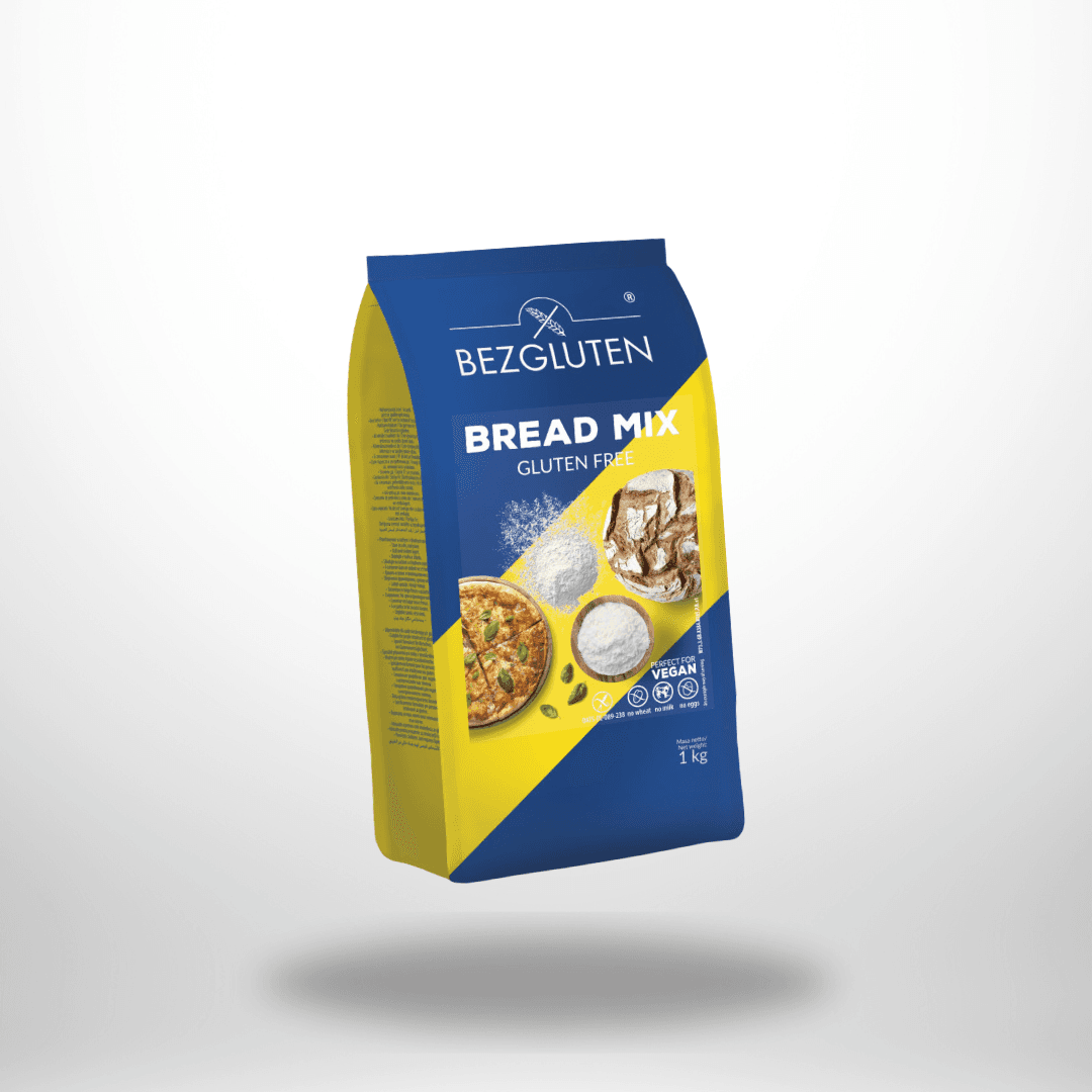 BezGluten Brot Mix glutenfrei für Brot und Pizza 1kg
