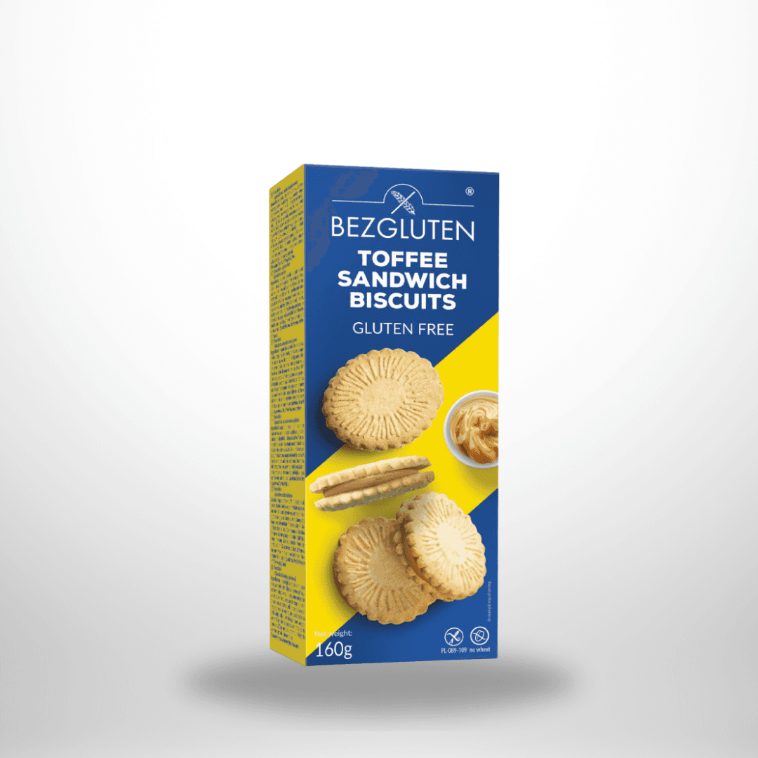 BezGluten Kekse mit Toffee-Füllung glutenfrei