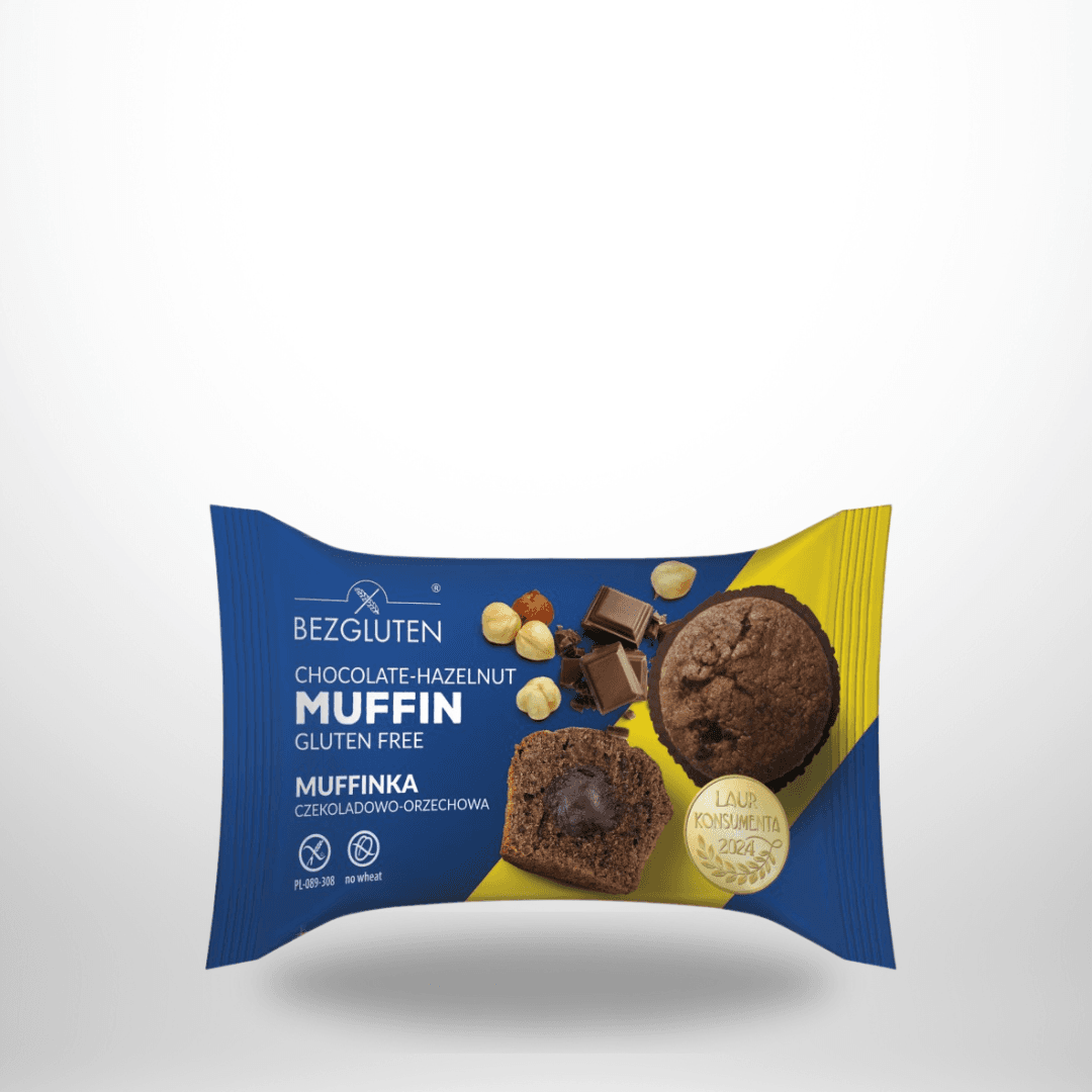 BezGluten Schokoladen-Nuss-Muffin