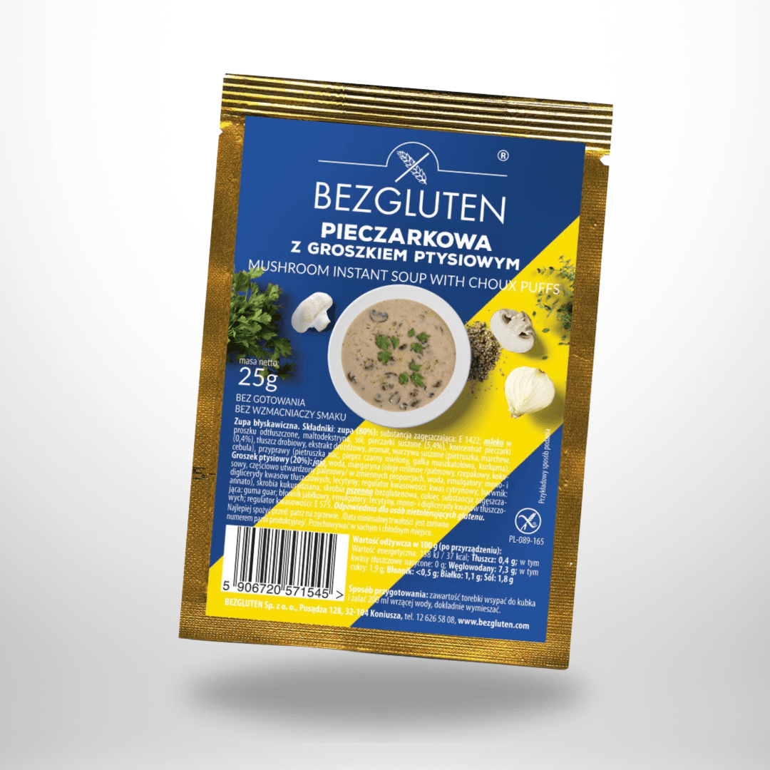 BezGluten Champignoncremesuppe mit Backerbsen 17g