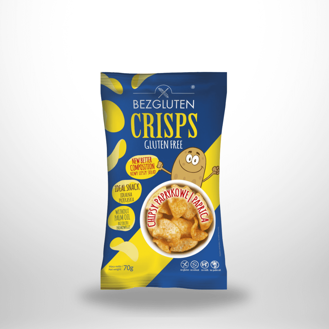 BezGluten Chips mit Paprika Geschmack 70g