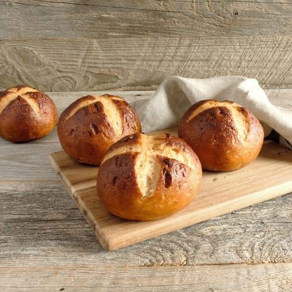 Hammermühle Laugenbrötchen frisch (4 Stück) 500g – Bild 1