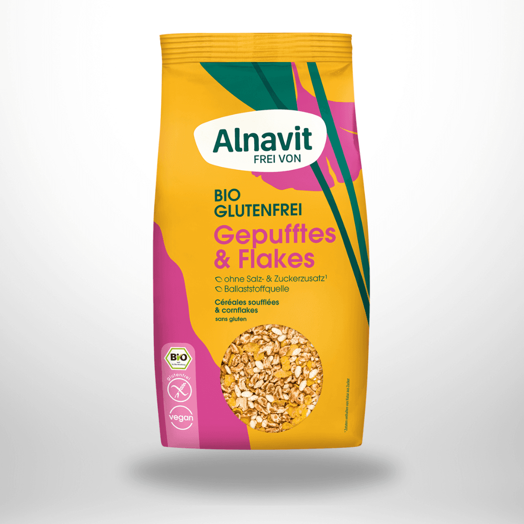 Alnavit Gepufftes und Flakes Bio 200g