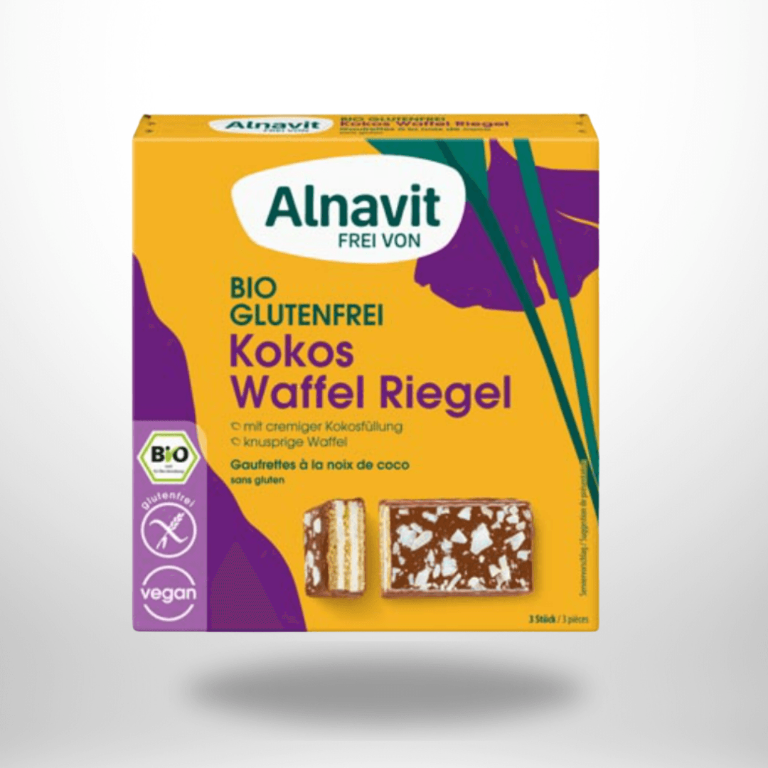 Alnavit Kokos Waffel Riegel Bio 75g
