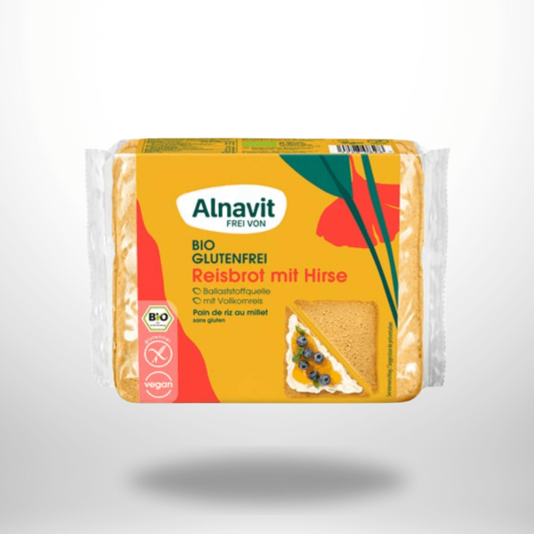 Alnavit Reisbrot mit Hirse Bio glutenfrei 375g