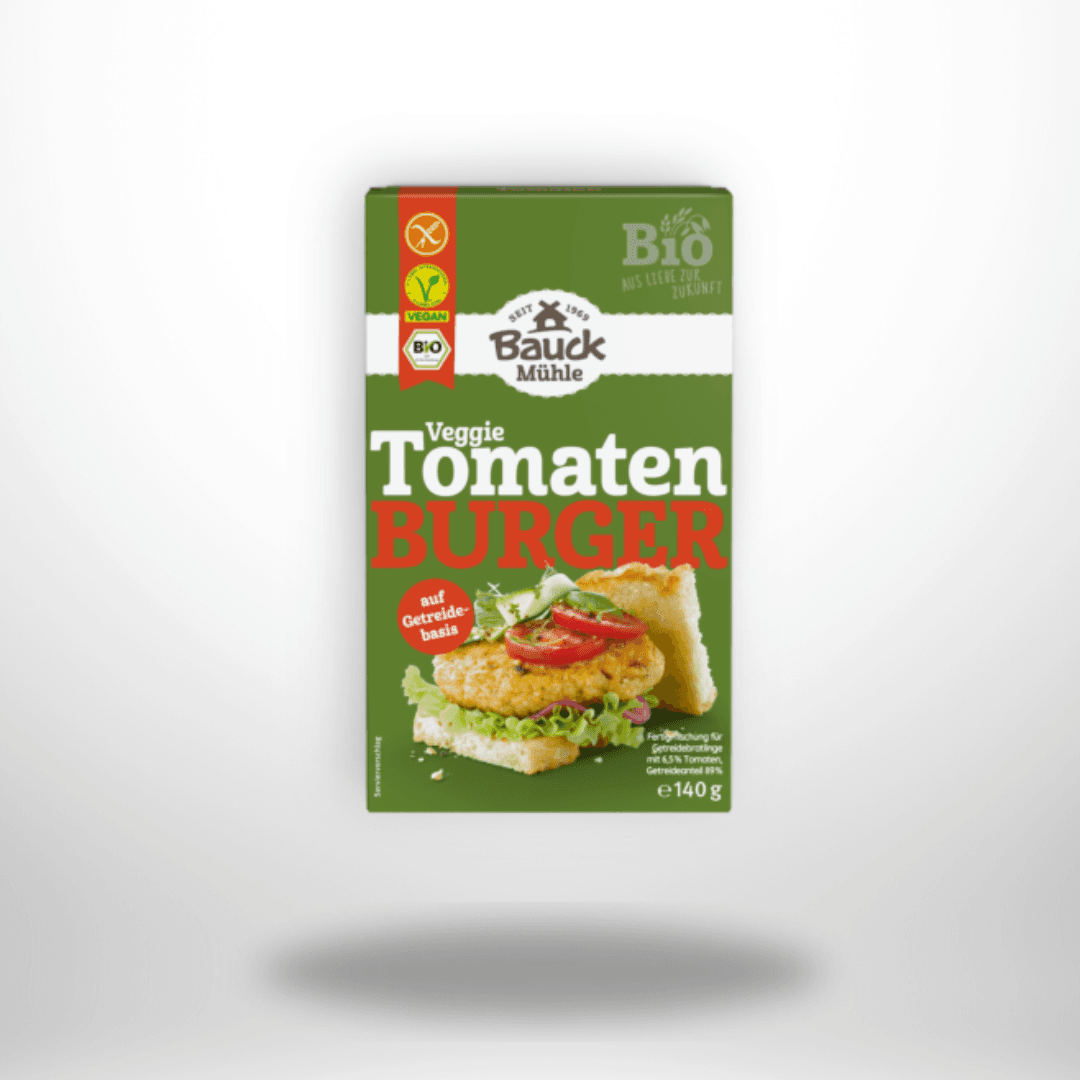 Bauck Tomaten Burger mit Basilikum Bio 140g