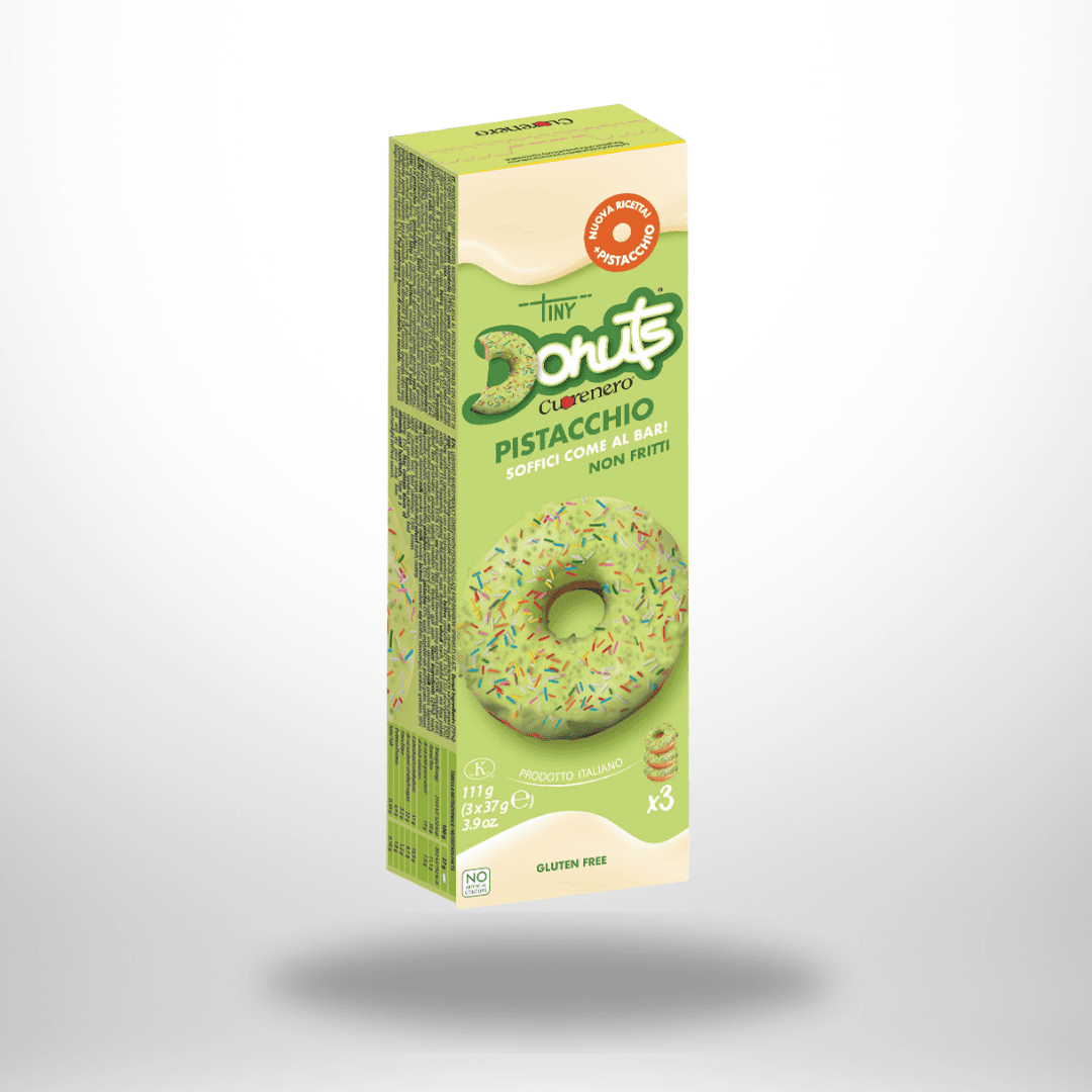 Cuorenero Tiny Donuts Pistazie 3 * 111g