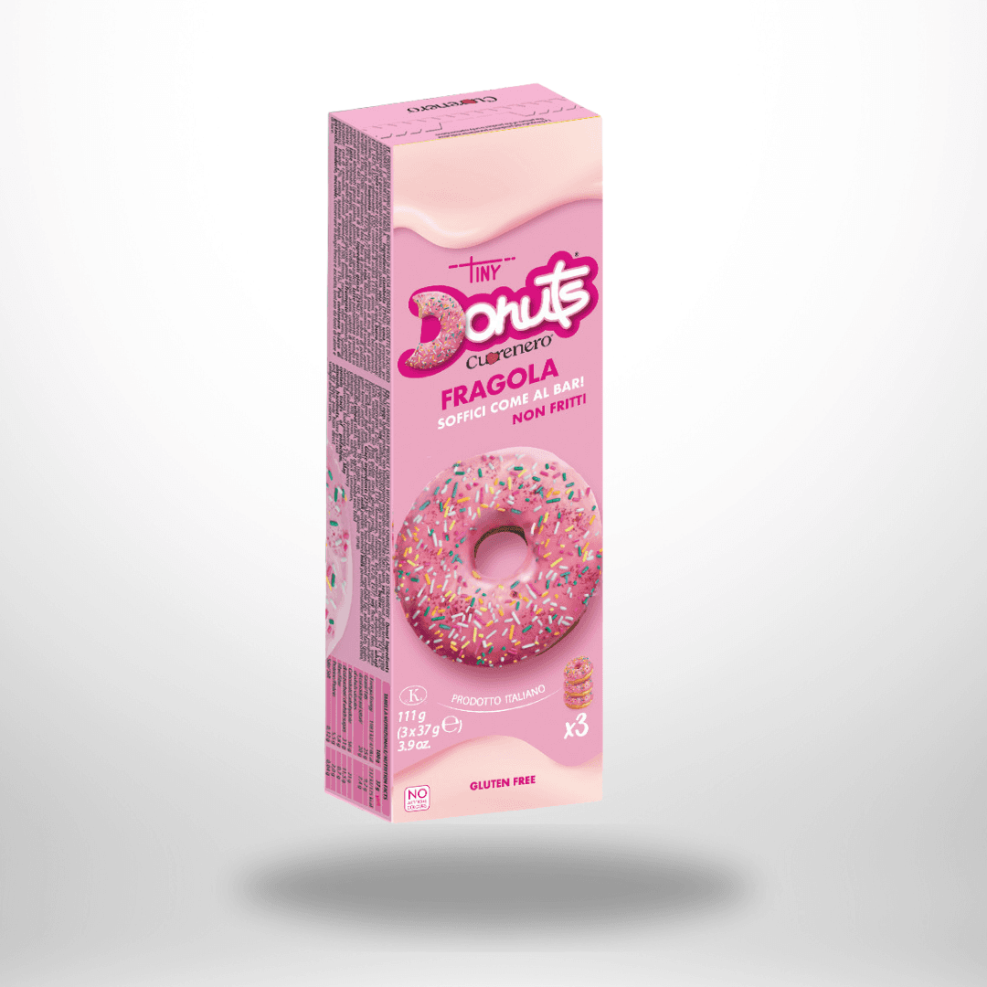 Cuorenero Tiny Donuts Erdbeere 3 * 111g