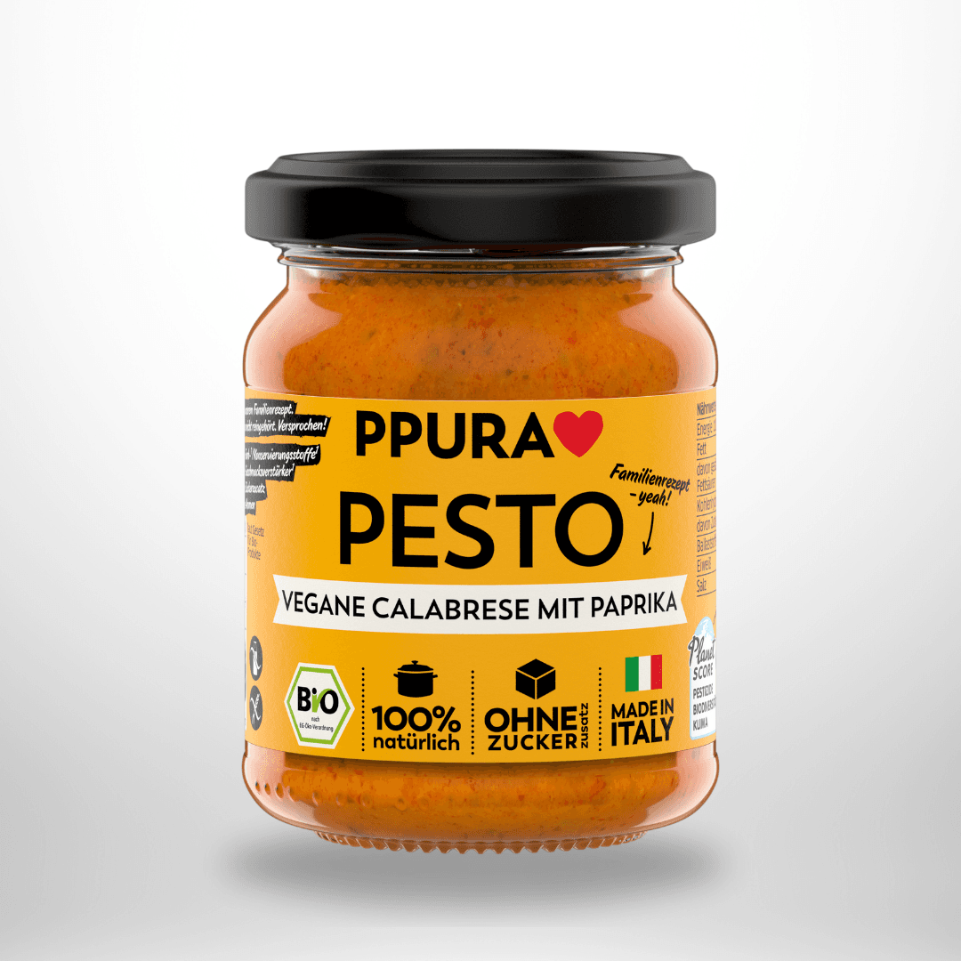 PPURA BIO Pesto Vegane Calabrese mit Paprika