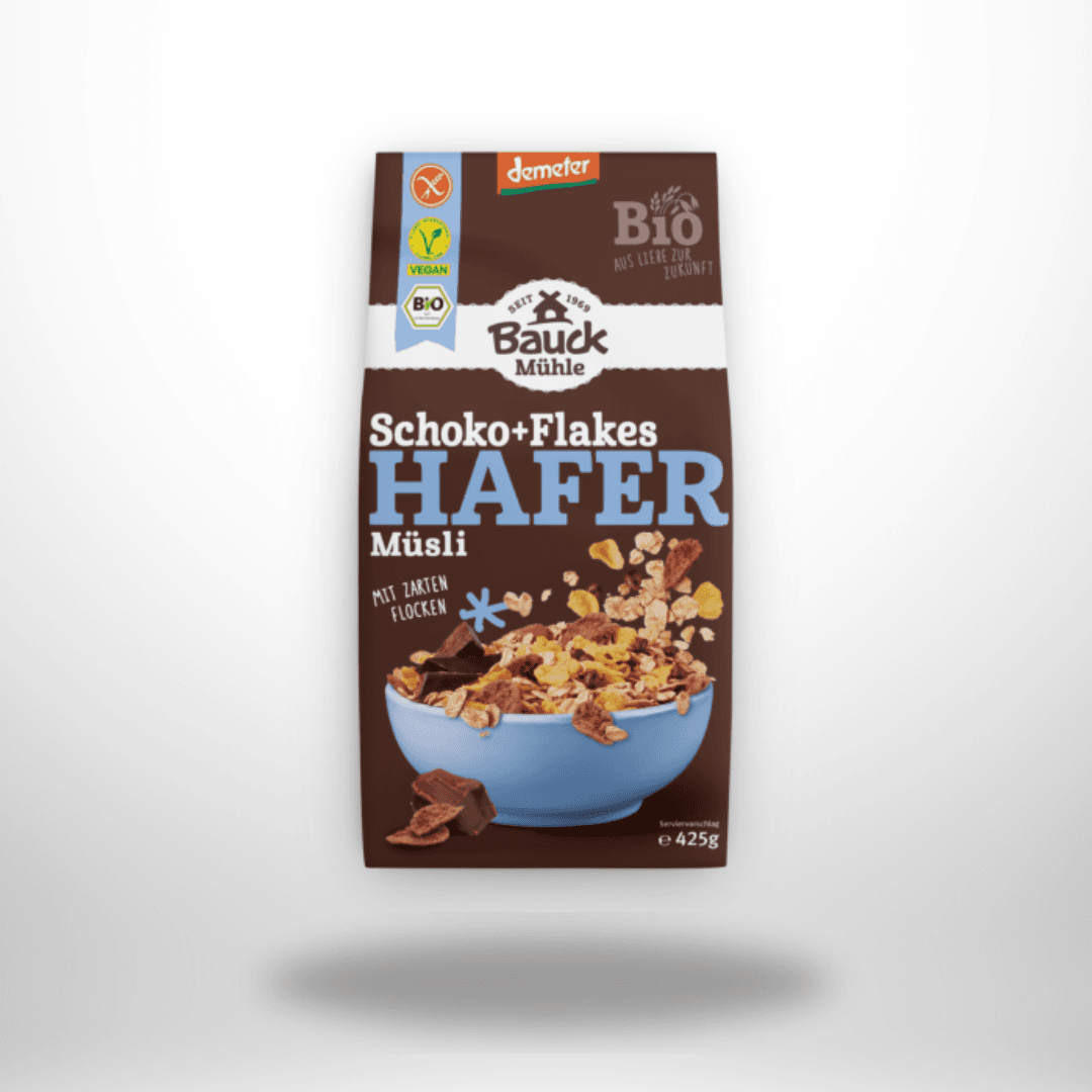 Bauck Hafer Müsli Schoko + Flakes Bio