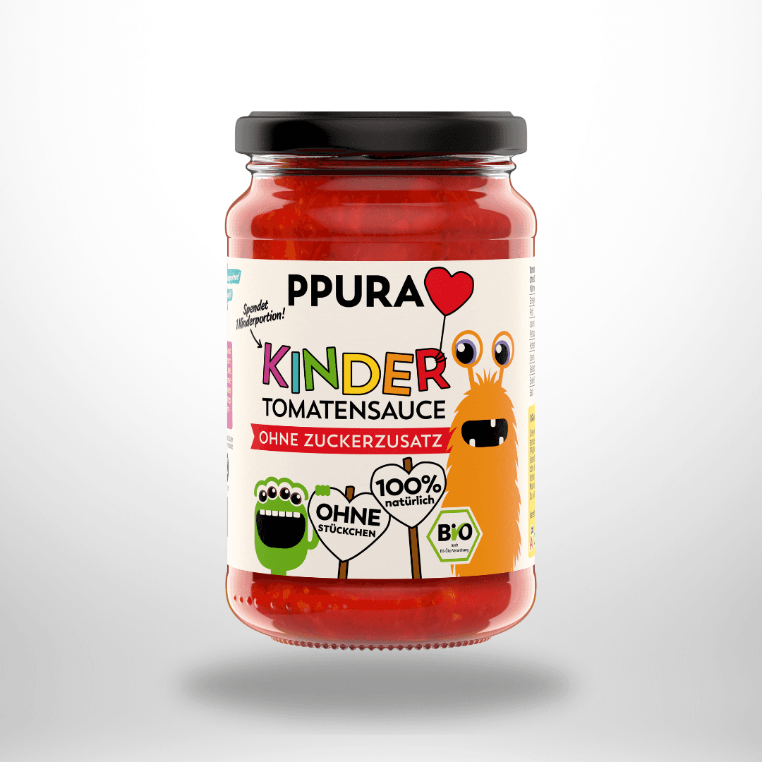 PPURA BIO Sugo Kinder - Tomatensauce ohne Zuckerzusatz
