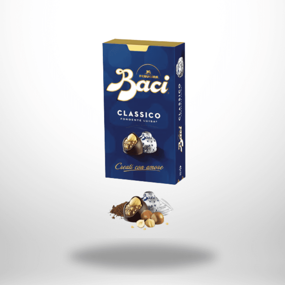 Baci Perugina Classico – Dunkle Schokoladenpralinen mit Haselnussfüllung - 200 g - glutenfrei