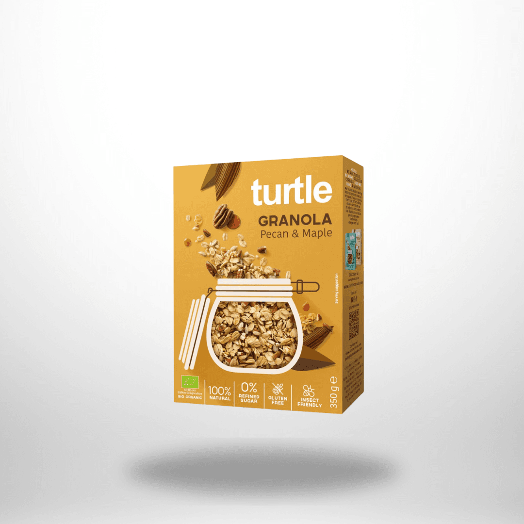 Turtle Granola Pekannuss und Ahorn Bio 350g – Bild 1