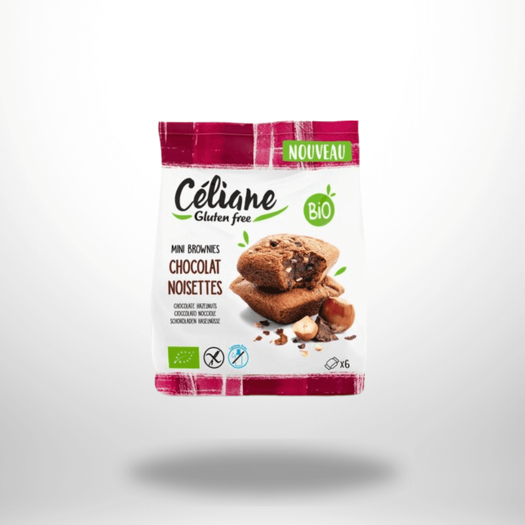 Céliane Bio Mini-Brownies Haselnuss-Schoko