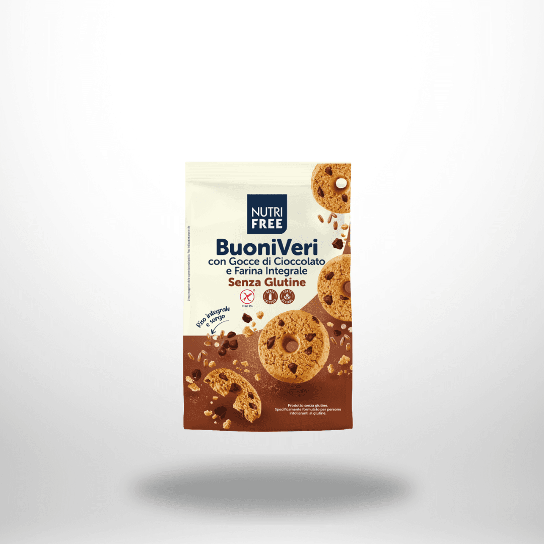 Nutrifree Buoni Veri Vollkornkekse mit Schoko-Drops 250g – Bild 1