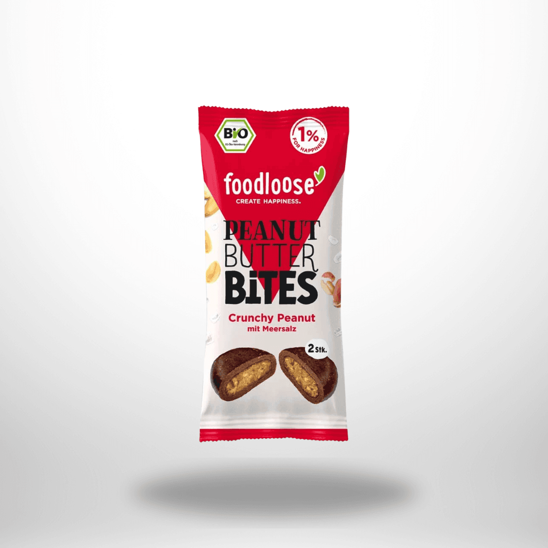 foodloose Bio Peanut Butter Bites Crunchy Peanut