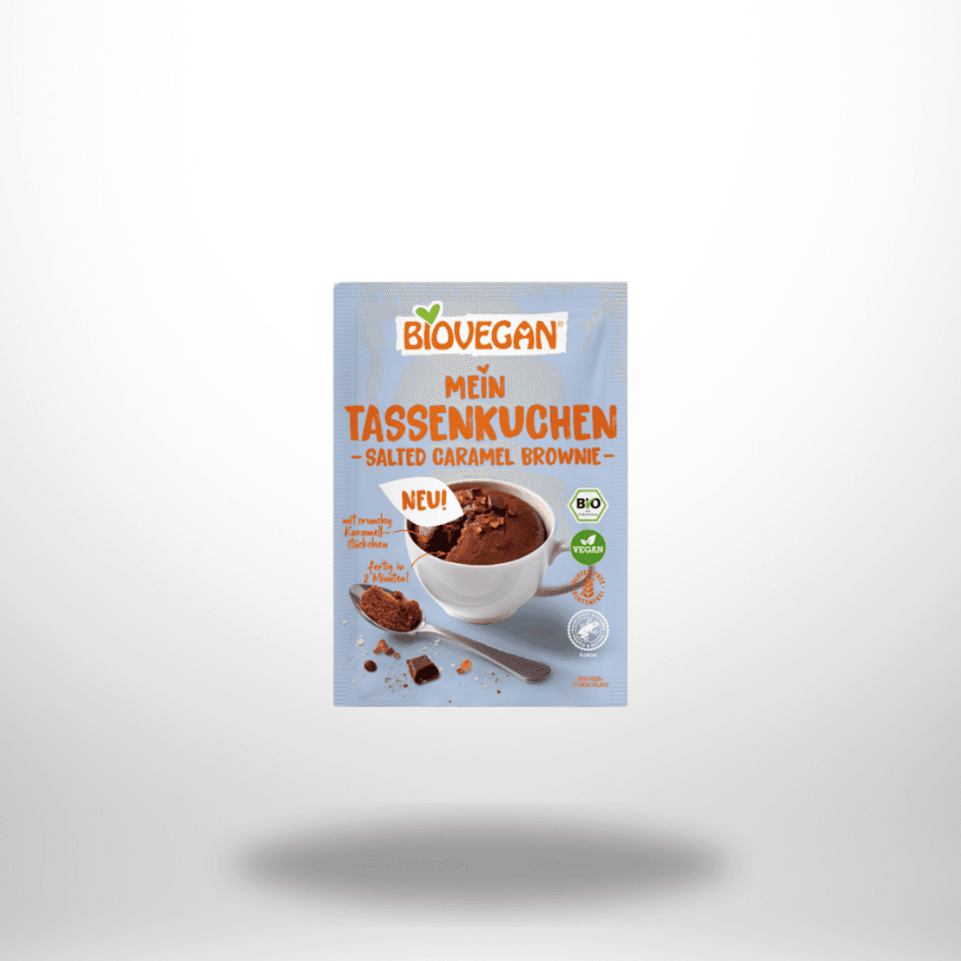 BioVEGAN Mein Tassenkuchen Salted Caramel Brownie Bio & 55g