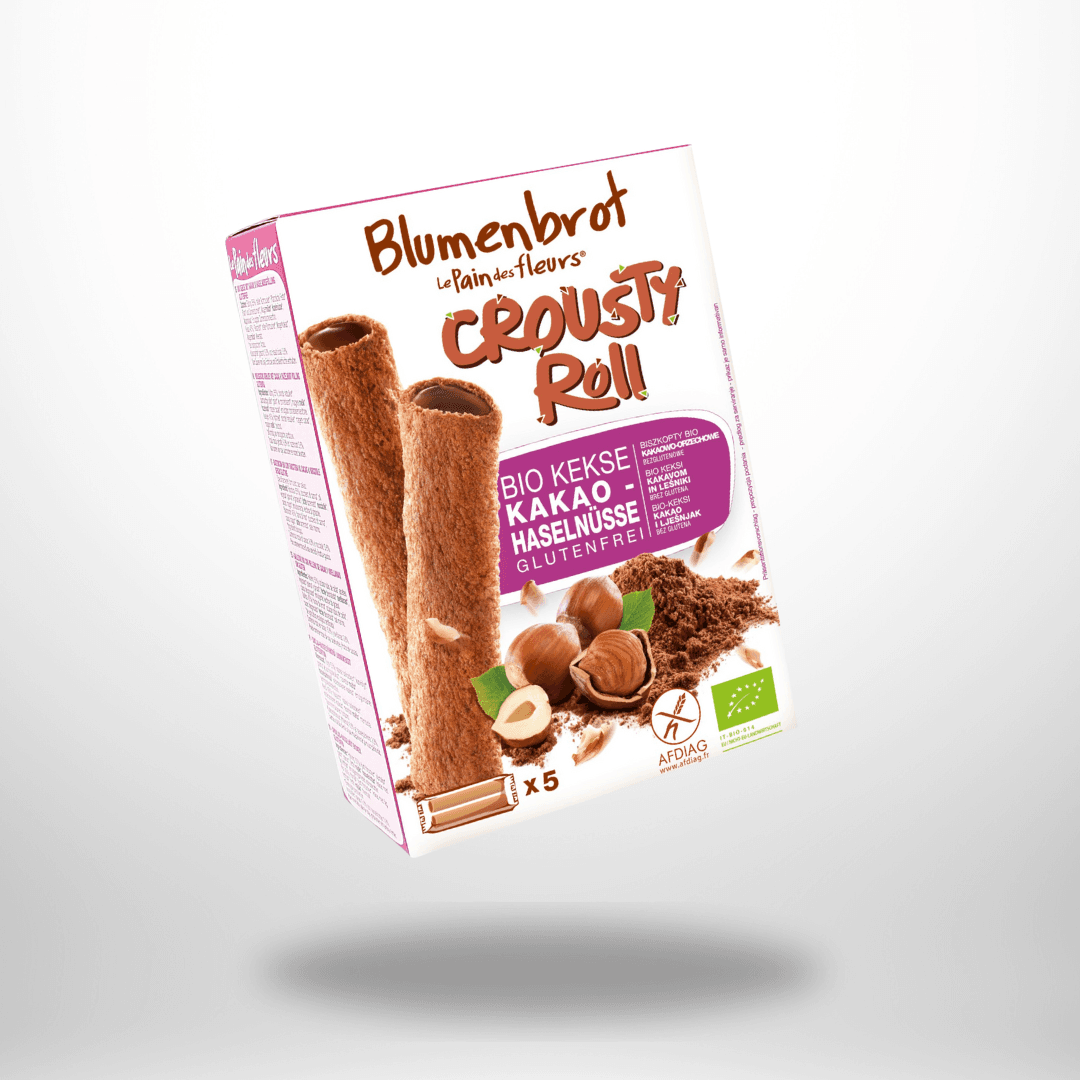 Le Pain de Fleurs Crousty Roll Kakao-Haselnuss Bio 125g – Bild 1