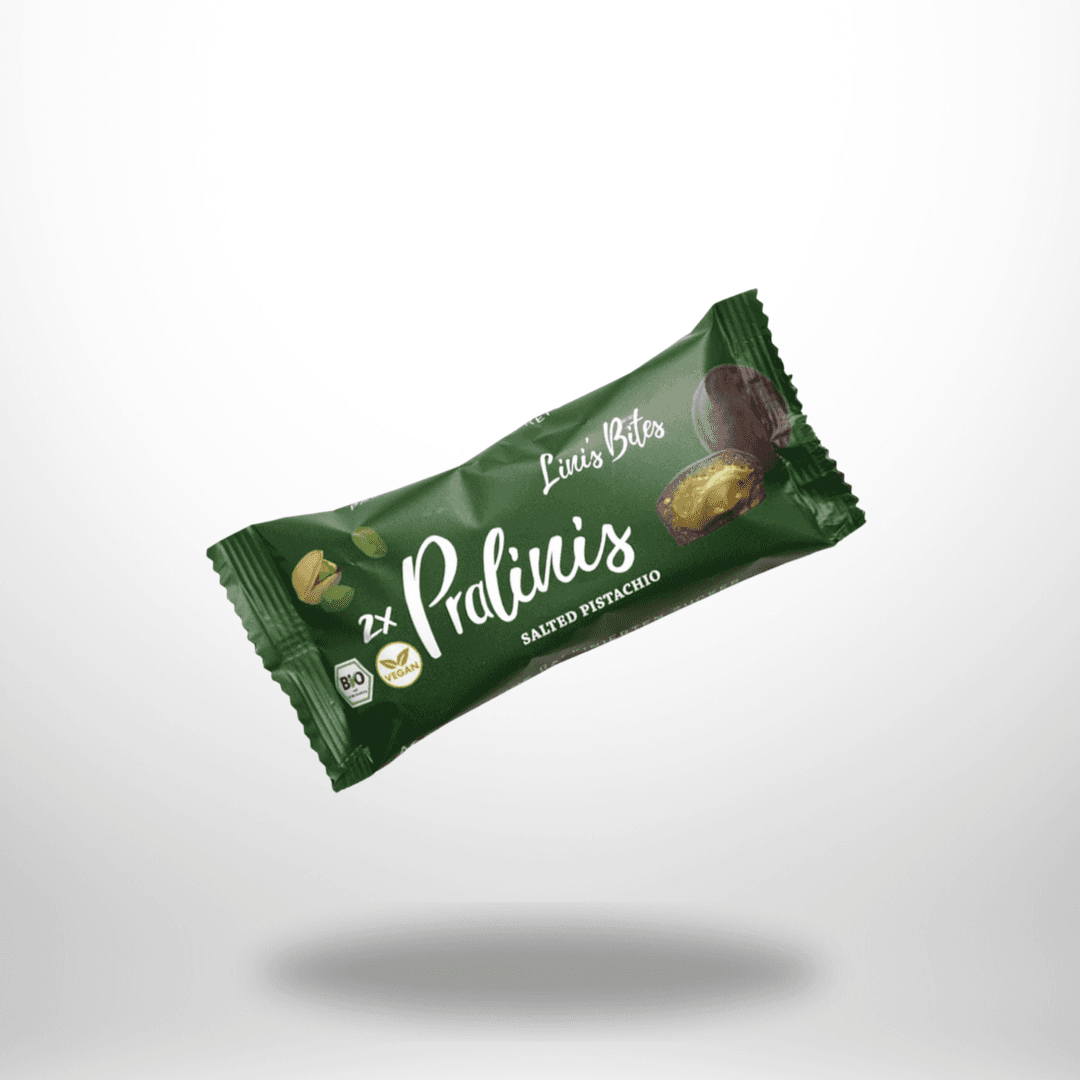 Linis Bites Pralinis Salted Pistacio Bio 46g – Bild 1