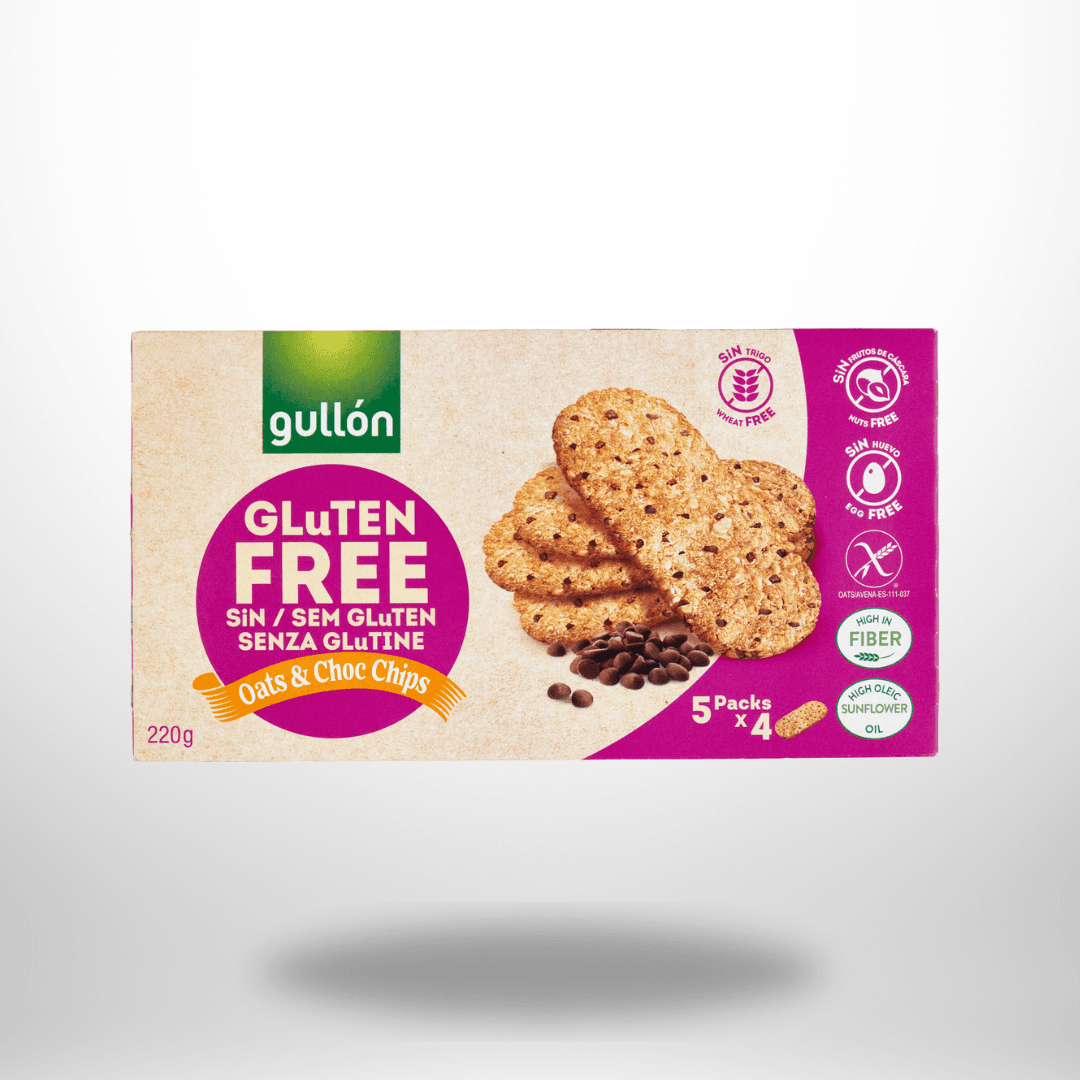 Gullon Biscotti Di Avena Haferkekse mit Schokolade 220g – Bild 1