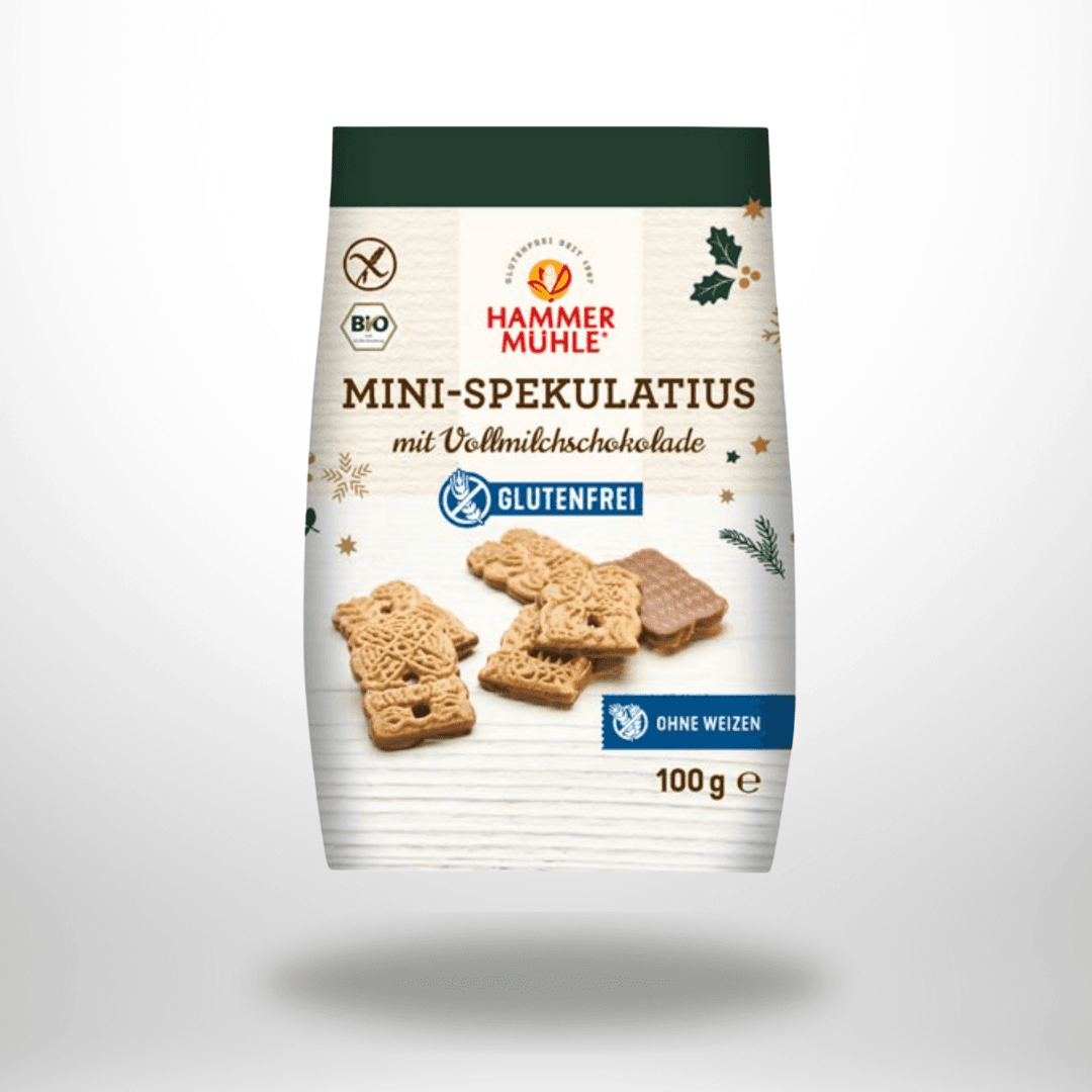 Hammermühle Mini-Spekulatius mit Vollmilchschokolade Bio 100g