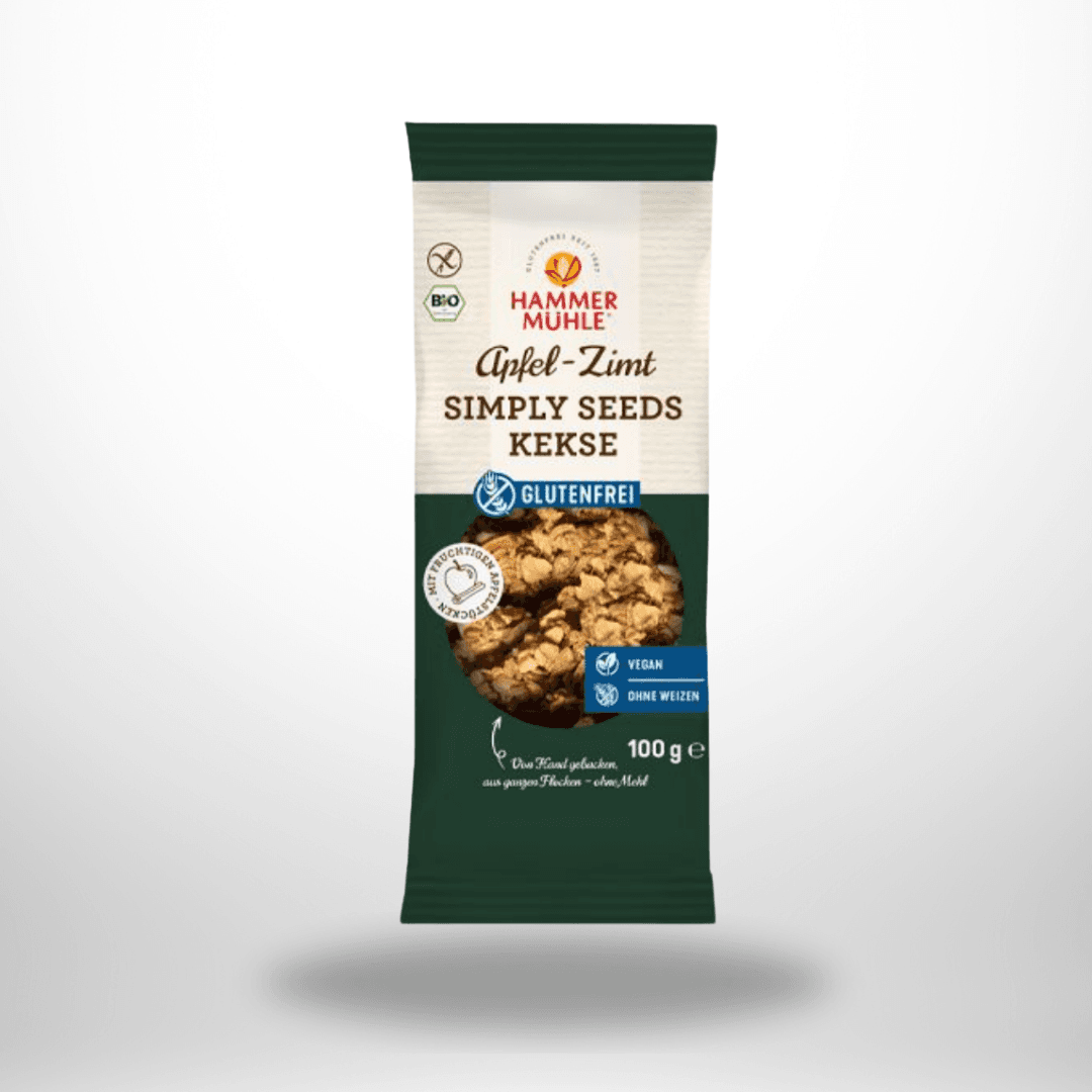 Hammermühle Bio Simply Seeds Kekse Apfel-Zimt Bio 100g – Bild 1