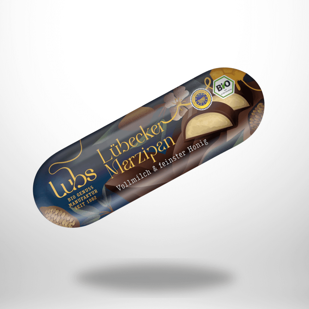 Lubs Lübecker Marzipan Vollmilch & Honig Bio 50g