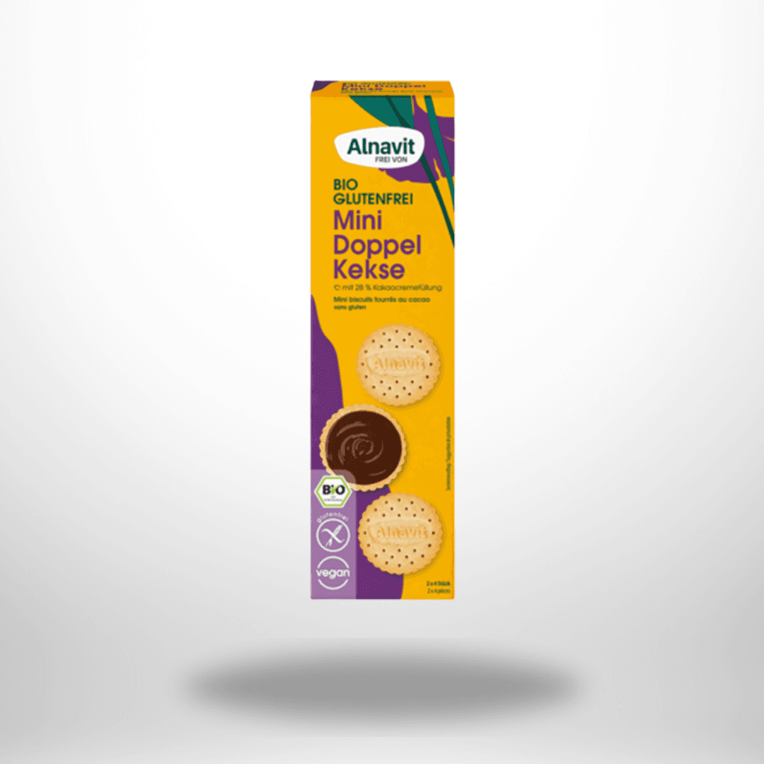 Alnavit Mini Doppelkekse Bio glutenfrei 125g