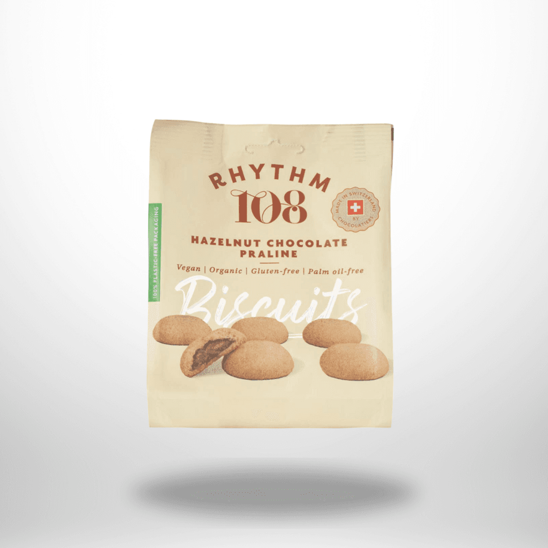 Rhythm 108 Bio Hazelnut Chocolate Praline Biscuits 135g