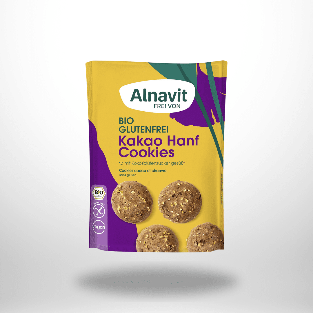 Alnavit Kakao Hanf Cookies Bio glutenfrei 125g
