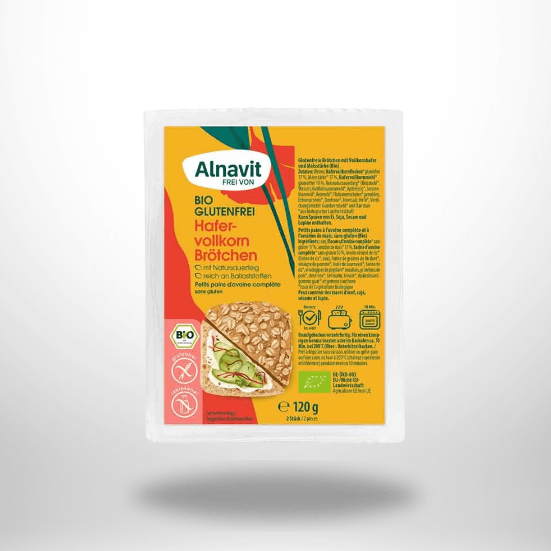 Alnavit Hafervollkorn Brötchen Bio (2 Stück) 125g