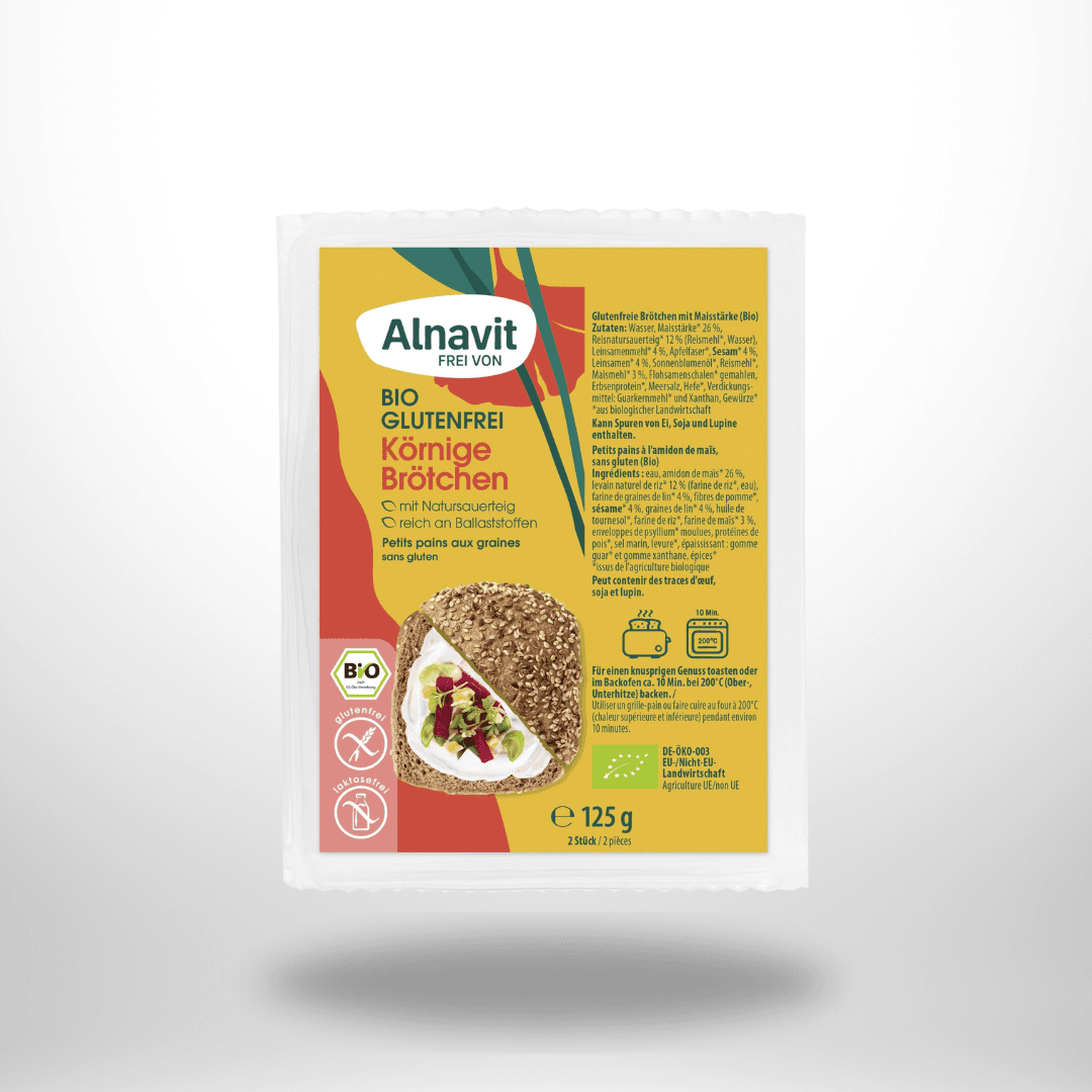 Alnavit Körnige Brötchen Bio (2 Stück) 125g
