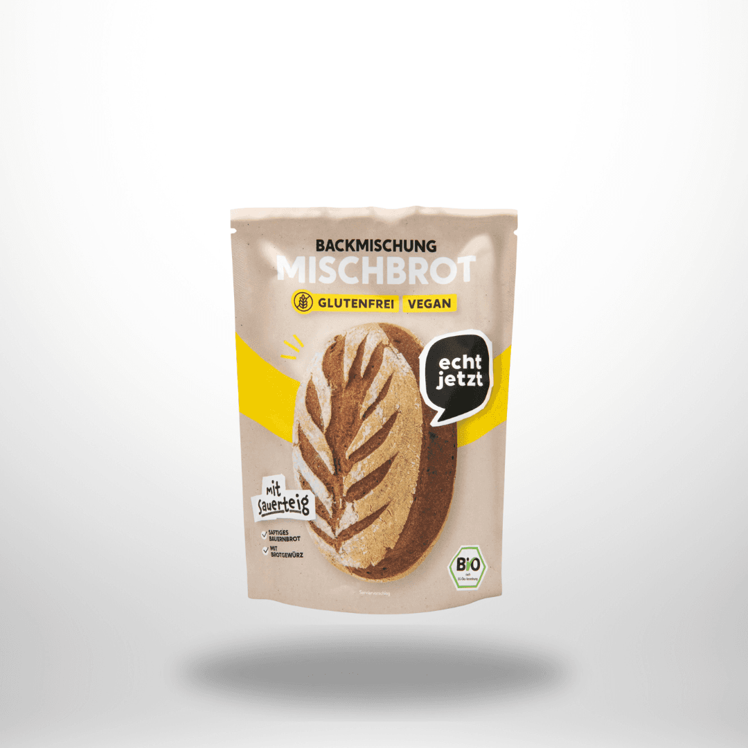 echt jetzt! Bio Mischbrot Backmischung glutenfrei 500g