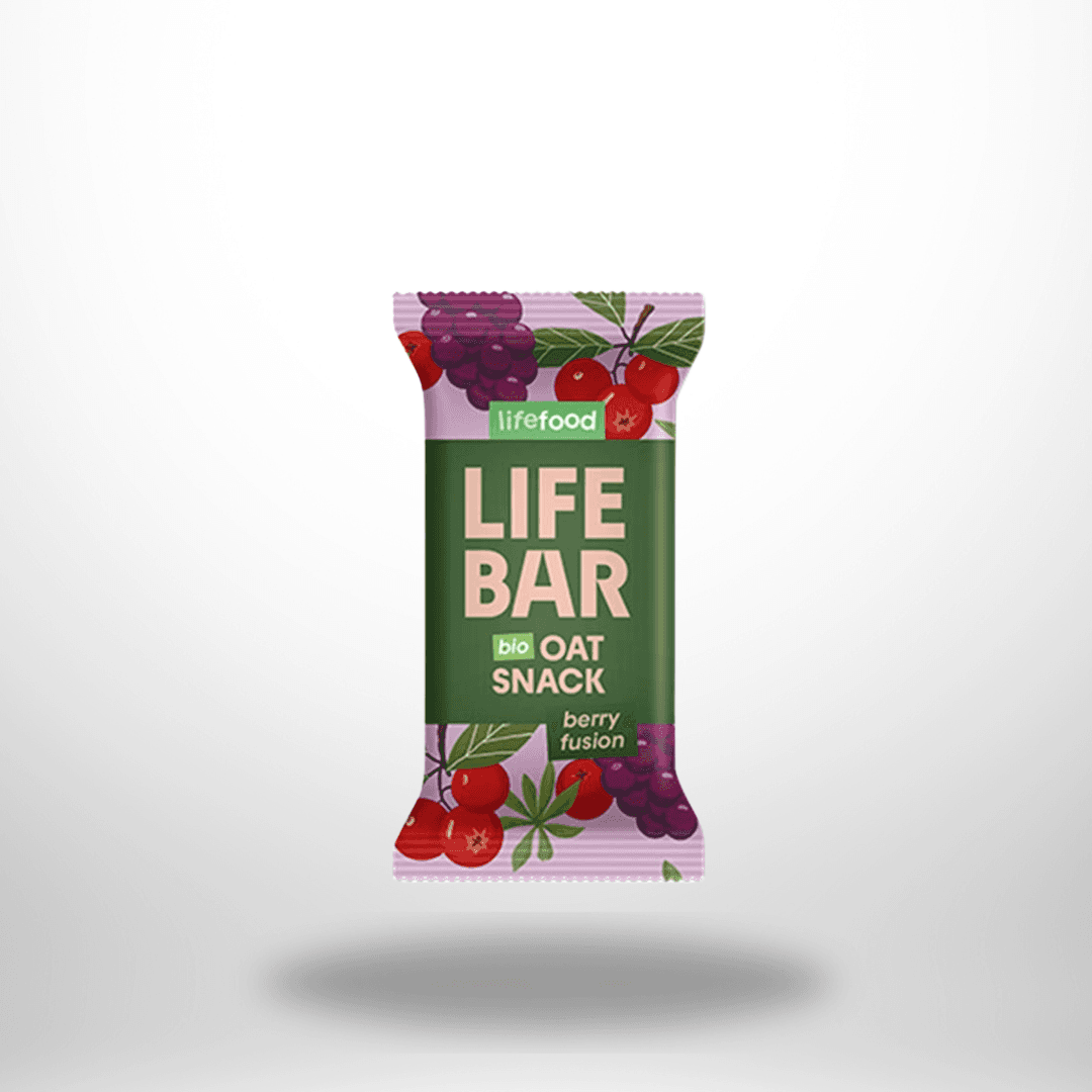 Lifebar OatSnack Berry Fusion Bio 40g