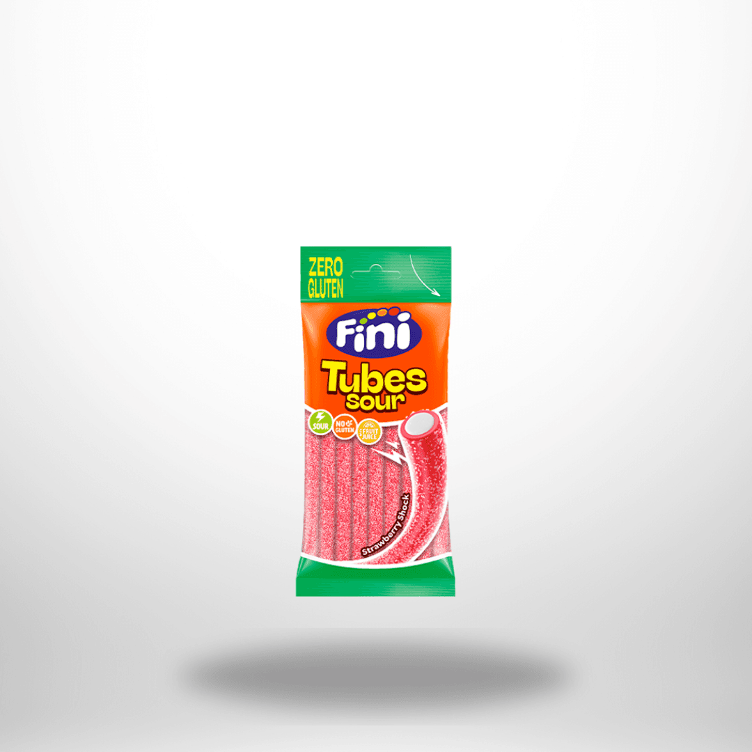 Fini Tubes Sour Strawberry Shock 75g – Bild 1