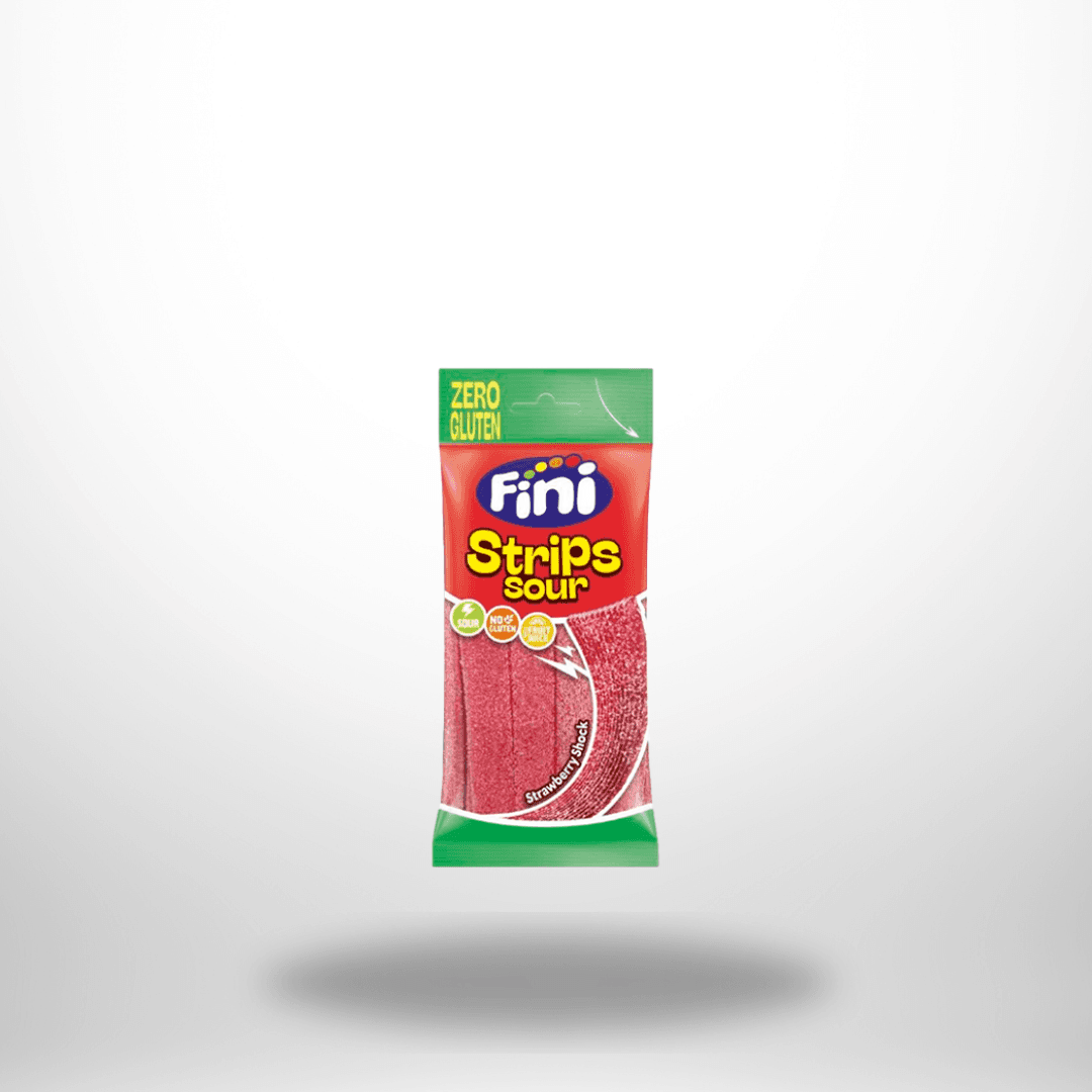 Fini Strips Sour Erdbeere 75g – Bild 1