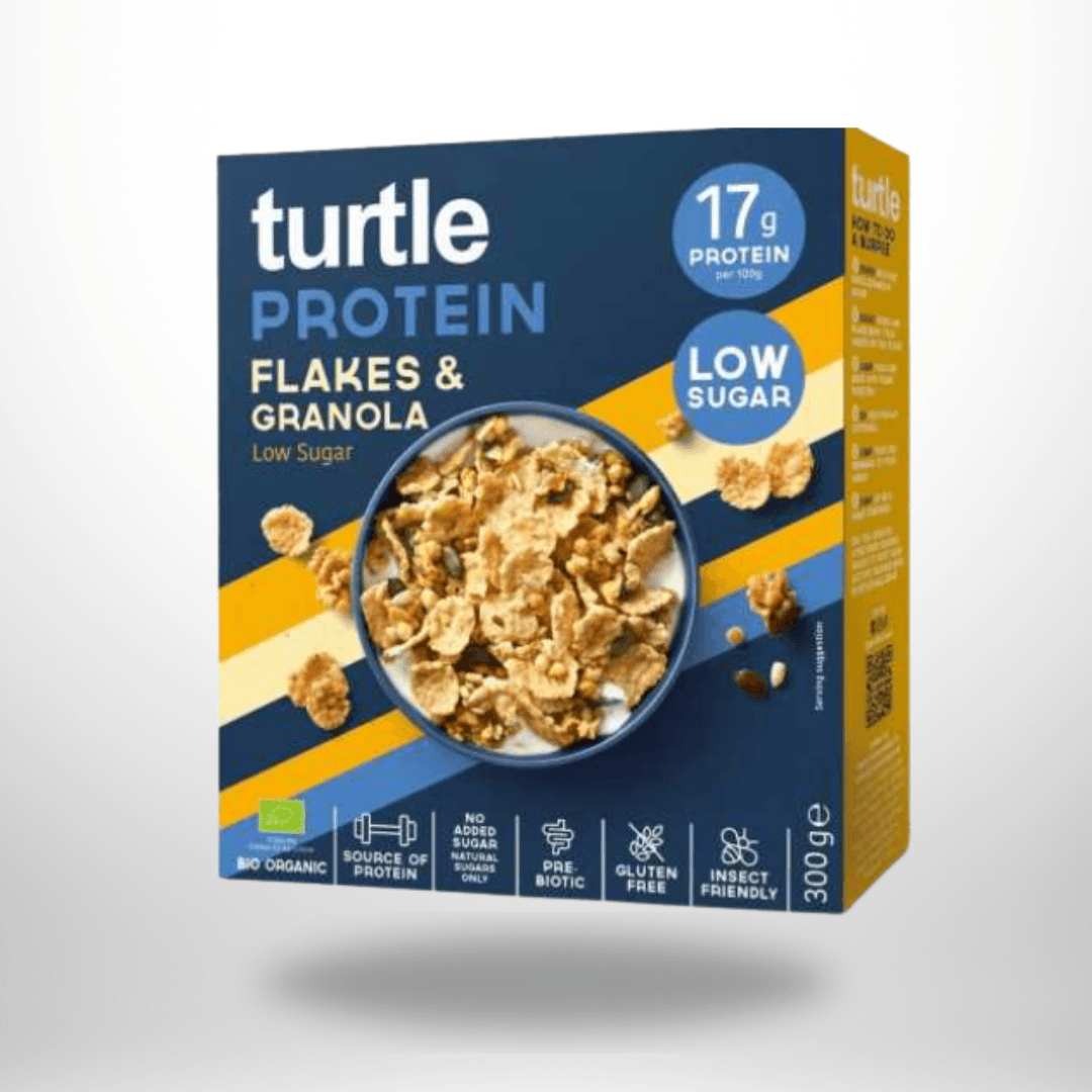 Turtle Protein Flakes & Granola Bio 300g – Bild 1