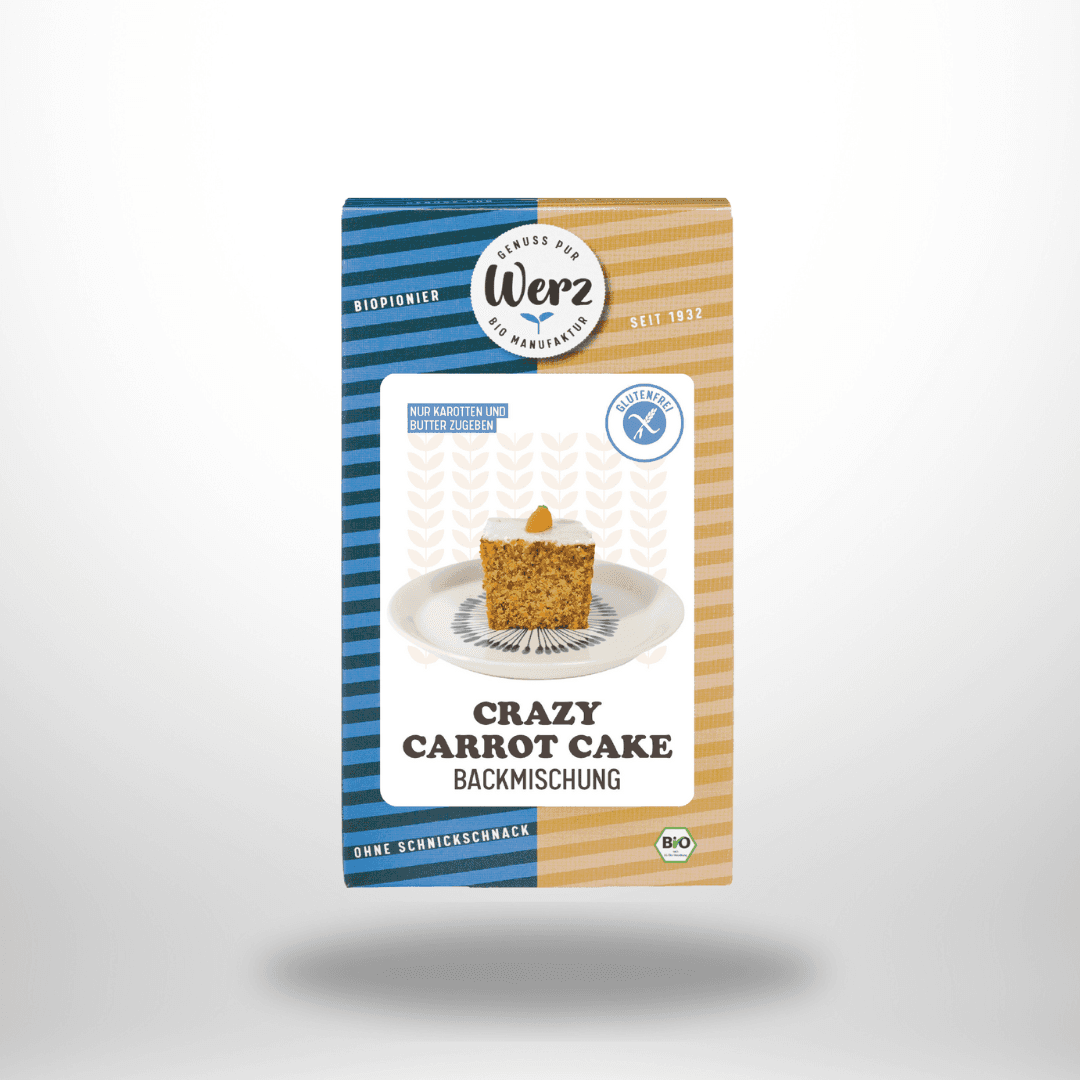 Werz Backmischung Crazy Carrot Cake Bio 500g – Bild 1