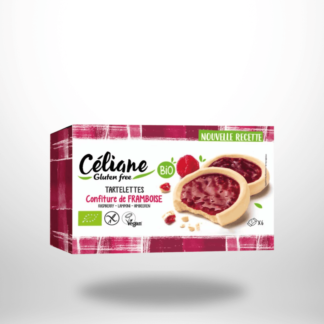 Céliane Tartelettes mit Himbeerkonfitüre (6 Stück) 130g