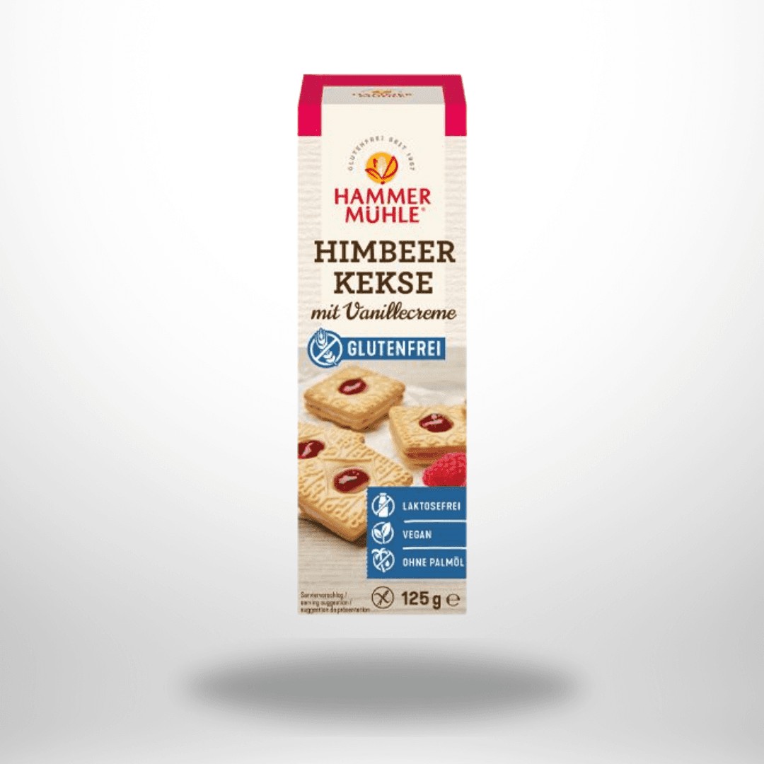 Hammermühle Himbeerkekse mit Vanillecreme