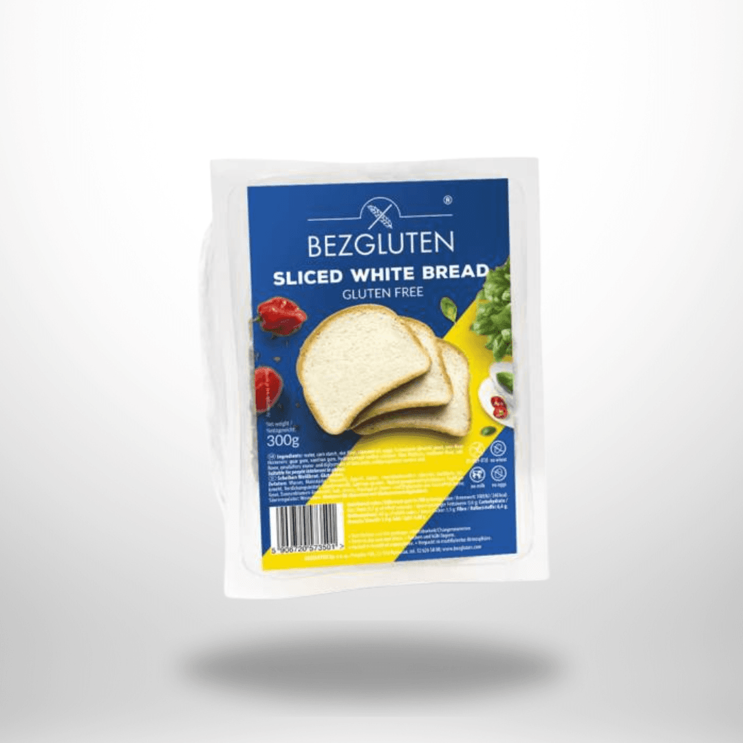 BezGluten weißes Brot geschnitten