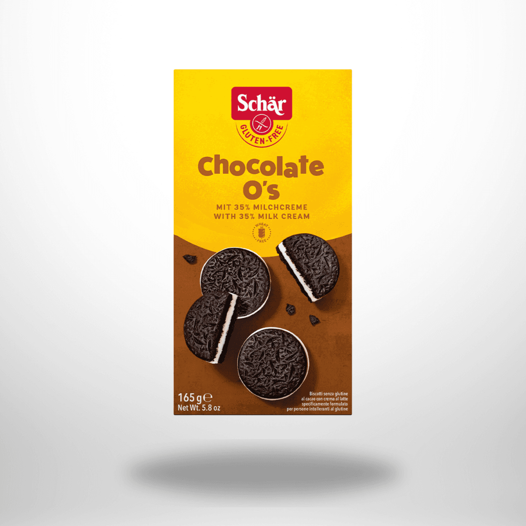 Schär Chocolate O's Sandwichkeks mit Milchcreme