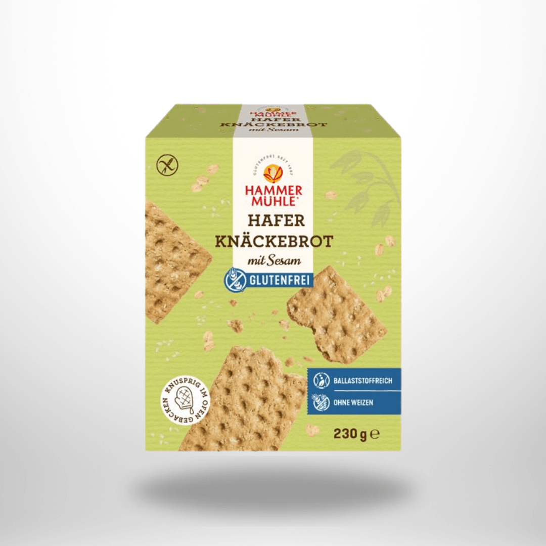 Hammermühle Hafer Knäckebrot mit Sesam