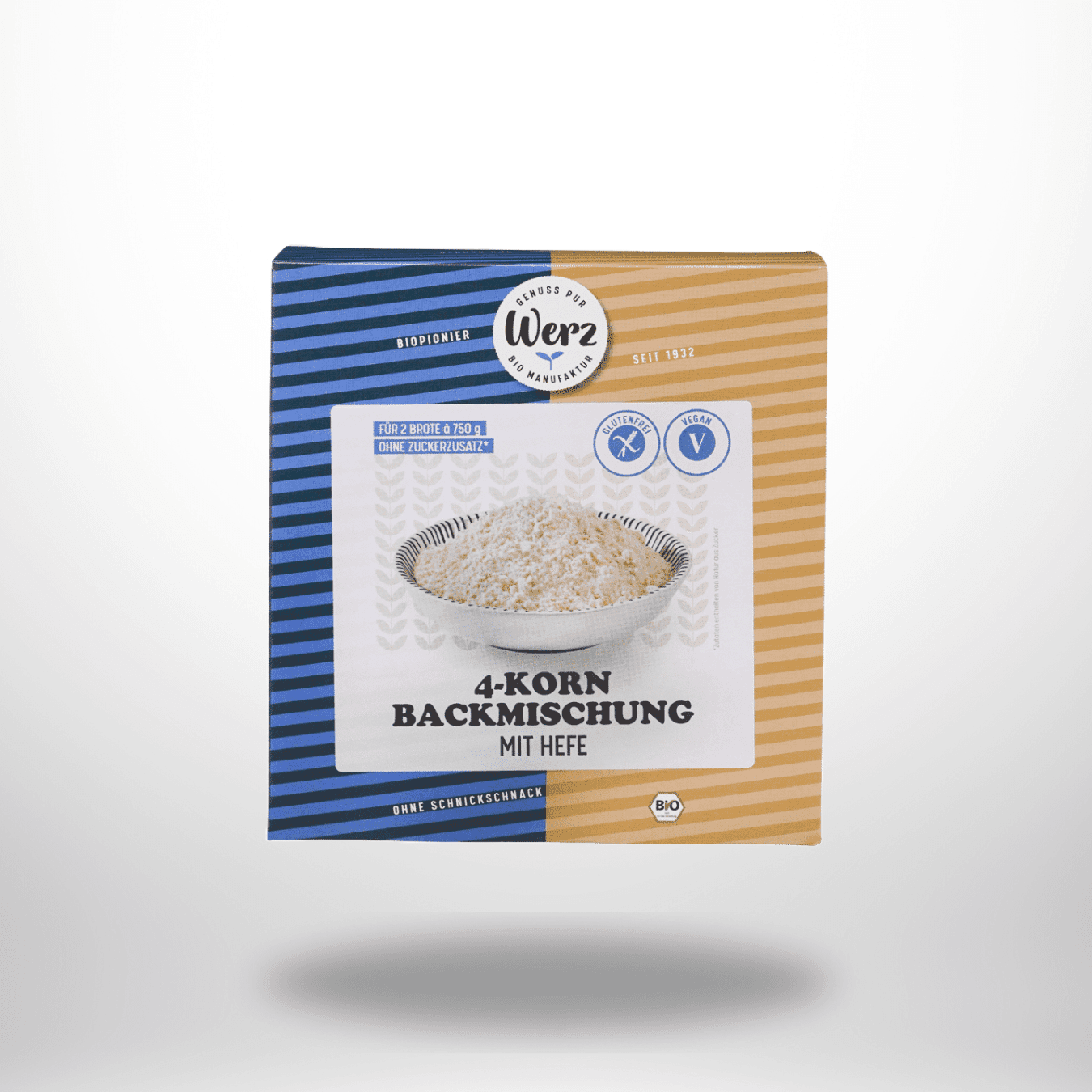 Werz 4-Korn Brotbackmischung mit Hefe Bio 1kg – Bild 1