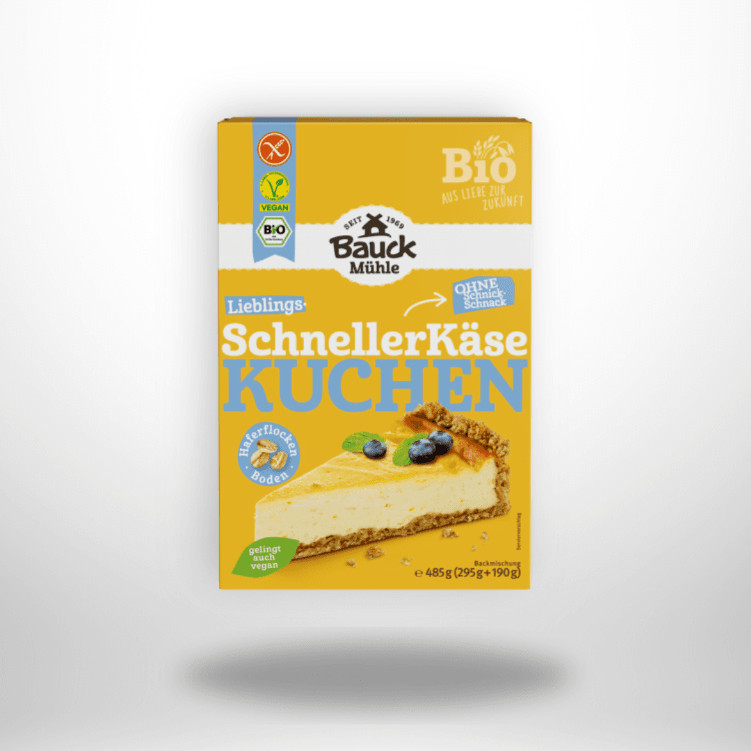 Bauck Backmischung Käsekuchen Bio 485g