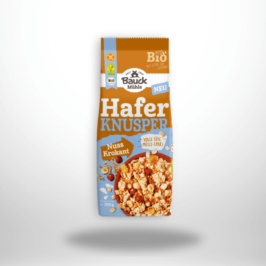 Bauck Hafer Knusper Müsli Nuss Krokant Bio