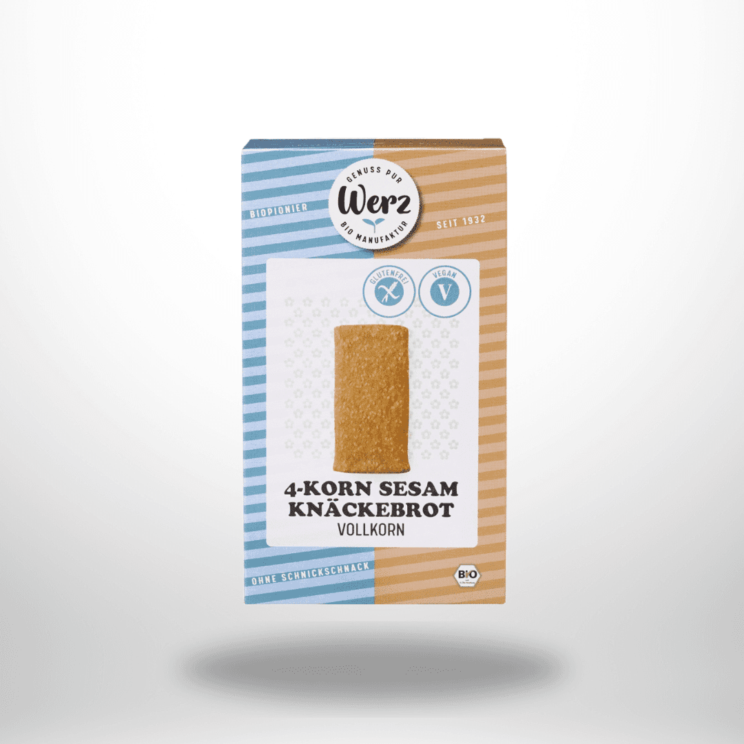 Werz 4-Korn Sesam Knäckebrot Bio 150g