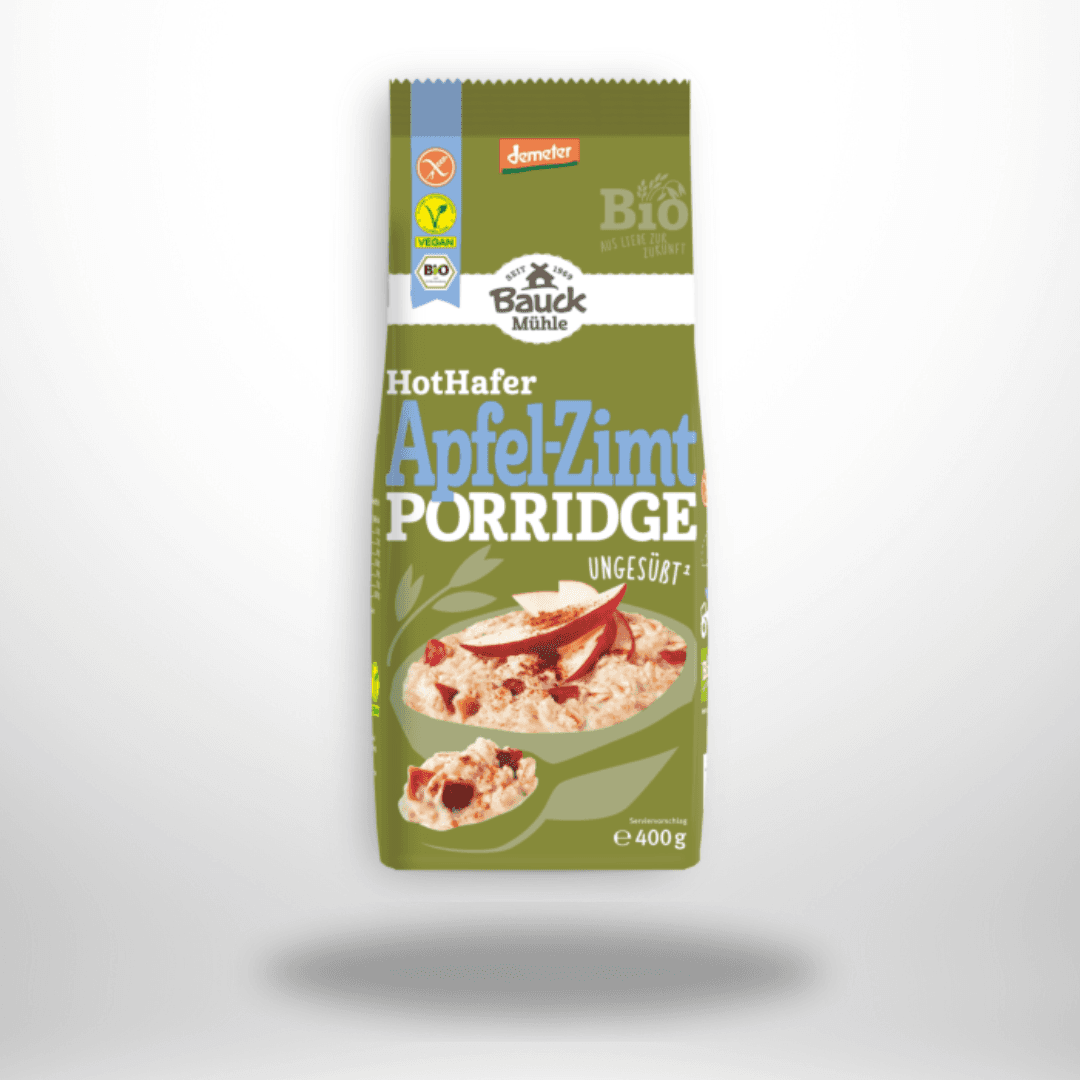 Bauck Hot Hafer Apfel Zimt Porridge Bio 400g – Bild 1